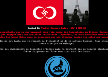 ‘Ülkücü’ korsanlar Fransa’da devlet kurumu sitesi hackledi; Svastikalı bayrak dikkat çekti!