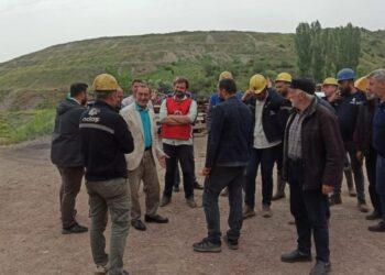 Maden işçilerinin eylemi sonrası müfettişler denetime geldi
