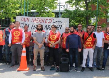 İşçiler hak gaspına karşı eylem başlattı