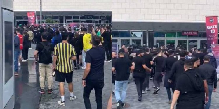 Berlin'de ortalık karıştı; Fenerbahçe ve Panathinaikos taraftarı arasında kavga çıktı