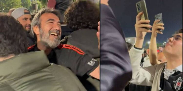 Beşiktaşlı taraftarların 'Nuri Bilge'ye küfürlü tezahüratı Demirkubuz'u güldürdü: Oğlum yapmayın ya