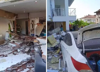 Bursa’da ev sahibine kızan kiracı evi patlattı
