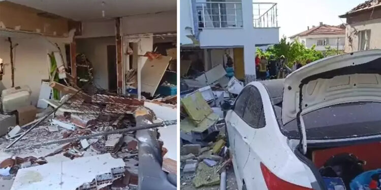 Bursa’da ev sahibine kızan kiracı evi patlattı