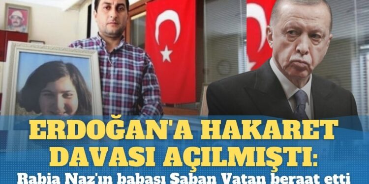 Erdoğan’a hakaret davası açılmıştı: Rabia Naz’ın babası Şaban Vatan’a ilk duruşmada beraat etti