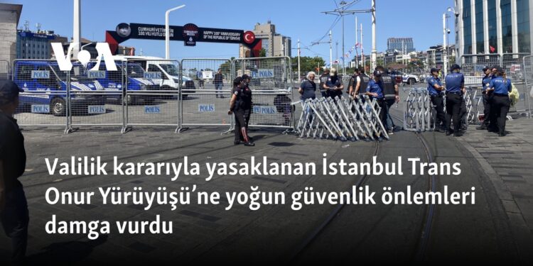 Valilik kararıyla yasaklanan İstanbul Trans Onur Yürüyüşü’ne yoğun güvenlik önlemleri damga vurdu