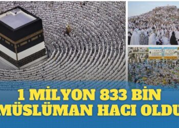 1 milyon 833 bin Müslüman hacı oldu