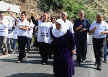 ‘Demokrasi yürüyüşü’ Colemêrg’e vardı