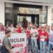 Eylemdeki belediye işçileri CHP’ye yürüdü