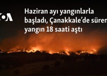 Haziran ayı yangınlarla başladı, Çanakkale’de süren yangın 18 saati aştı