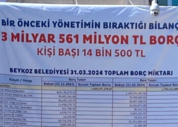 AKP'nin, Beykoz Belediyesi'ne bıraktığı borcun miktarı belli oldu