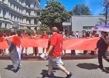 Beyaz Saray önünde Biden'a İsrail desteği protestosu
