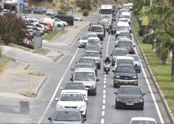 Bodrum'a 48 saatte 45 binden fazla araç giriş yaptı