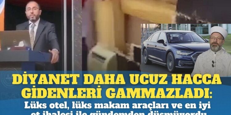 Diyanet daha ucuz hacca gidenleri gammazladı: Lüks otel, lüks makam araçları ve en iyi et ihalesi ile gündemden düşmüyordu
