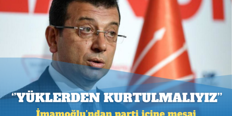 Ekrem İmamoğlu: Yüklerden kurtulmak mecburiyetindeyiz