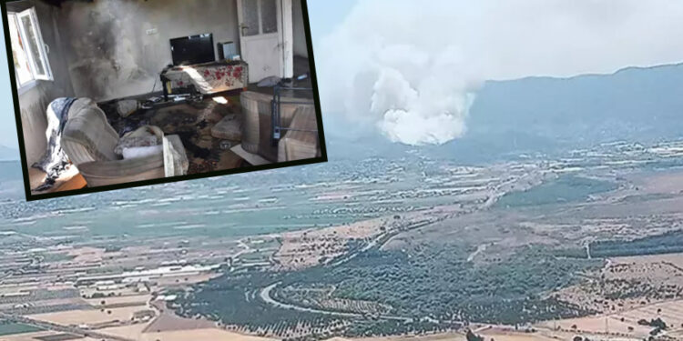 İzmir’de orman yangını: Alevler yerleşim yerlerine ulaştı, evler tahliye edildi