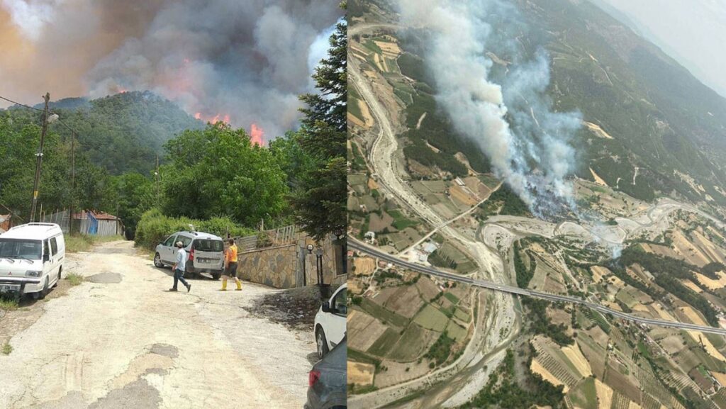 Muğla’da iki orman yangını! Evlere ulaştı