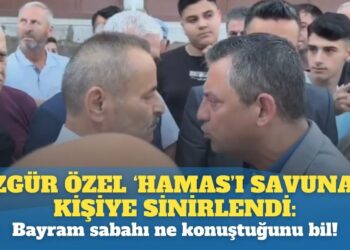 Özgür Özel ‘Hamas’ı savunan kişiye sinirlendi: Bayram sabahı ne konuştuğunu bil!