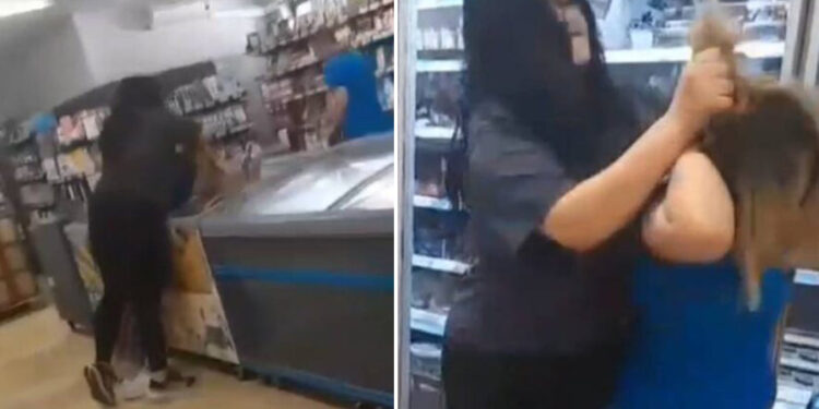 Tokat’ta kadın müşteriden kadın market çalışanına dayak