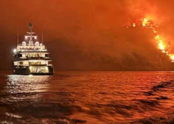 Yunanistan'da yattan atılan havai fişek çam ormanını yaktı: 13 kişi gözaltında