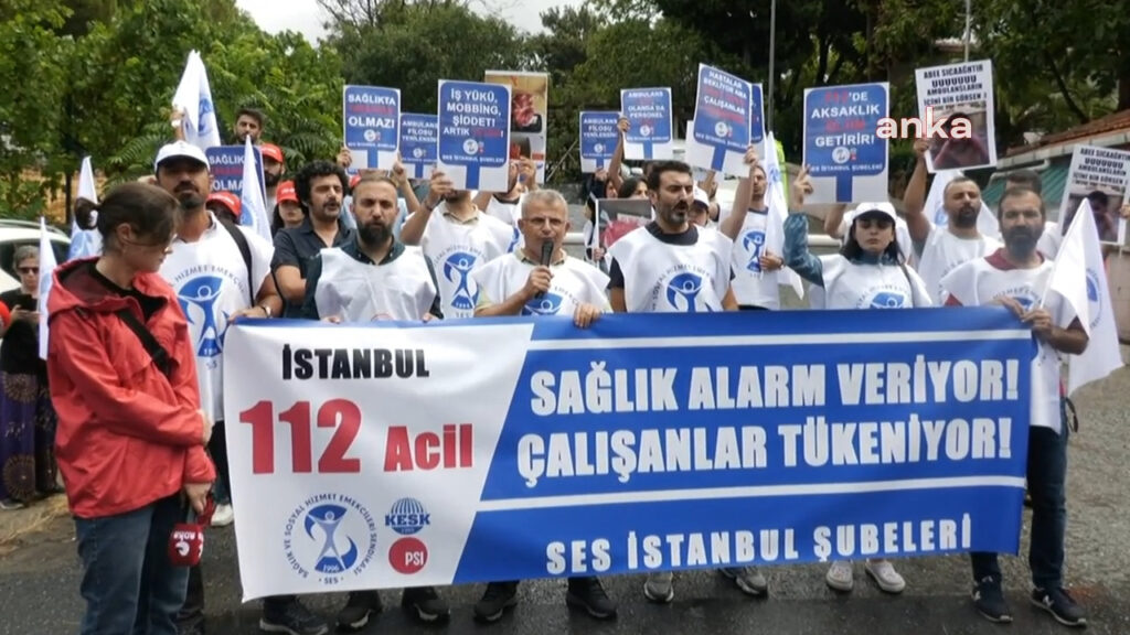 112 Çalışanlarından Eylem: 'Acil Hastaya Gidecek Ambulans Yok'