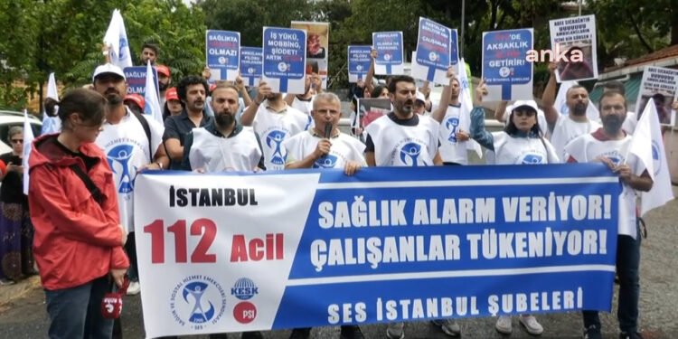 112 Çalışanlarından Eylem: 'Acil Hastaya Gidecek Ambulans Yok'