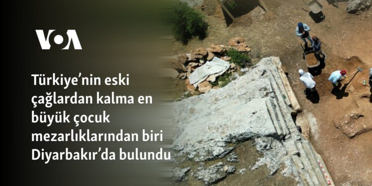 Türkiye’nin eski çağlardan kalma en büyük çocuk mezarlıklarından biri Diyarbakır’da bulundu