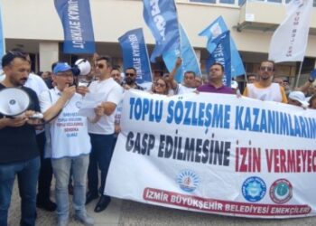 İzBB’de eylemler devam ediyor