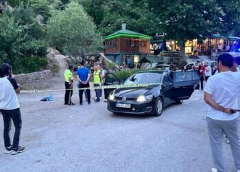 Dêrsim’de kaya parçası otomobile çarptı: 1 ölü
