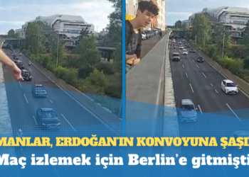 Almanlar, Erdoğan’ın konvoyuna şaşırdı: Maç izlemek için Berlin‘e gitmişti