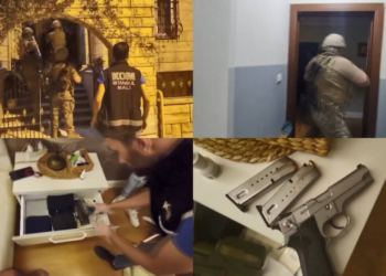 Başkasının silah ruhsatıyla sağlık kurulundan geçen şüphelilere operasyon: 8 gözaltı