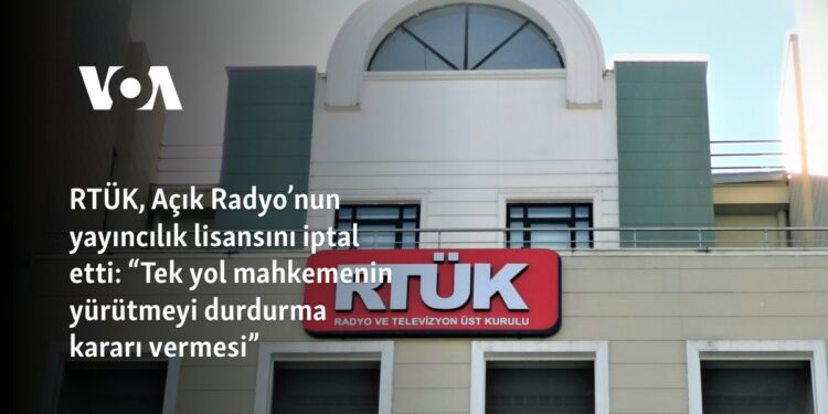RTÜK, Açık Radyo’nun yayıncılık lisansını iptal etti: “Tek yol mahkemenin yürütmeyi durdurma kararı vermesi”