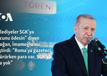 “Belediyeler SGK’ya borcunu ödesin” diyen Erdoğan, İmamoğlu’nu eleştirdi: “Roma’ya gazeteci götürürken para var, SGK’ya para yok”