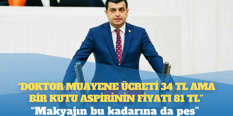 CHP’li Deniz Demir: TÜİK’e göre doktor muayene ücreti 34 TL ama bir kutu aspirinin fiyatı 81 TL