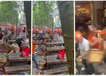 EURO 2024'te Yarı Final Öncesi Ortalık Karıştı: Hollandalı ve İngiliz Taraftarlar Birbirine Girdi