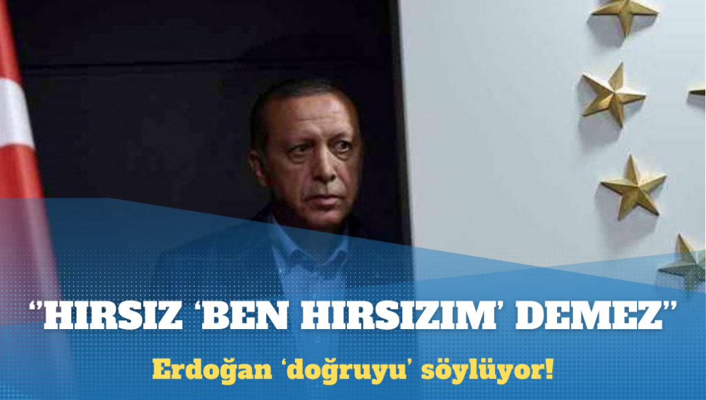 Erdoğan: Hırsız, ben hırsızım der mi?