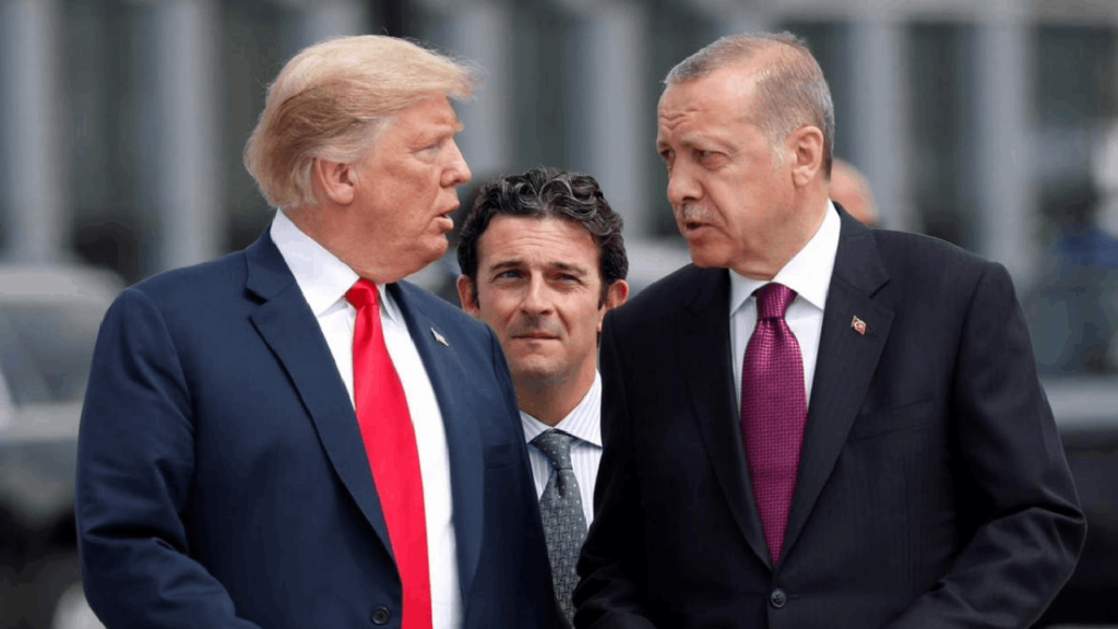 Erdoğan, Trump ile Görüştü