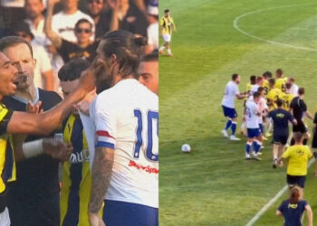 Fenerbahçe Maçında Kavga! Mourinho Sahaya Girdi