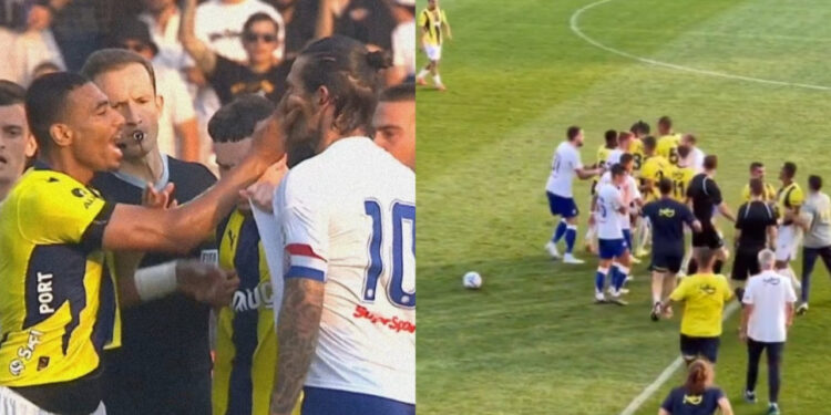 Fenerbahçe Maçında Kavga! Mourinho Sahaya Girdi