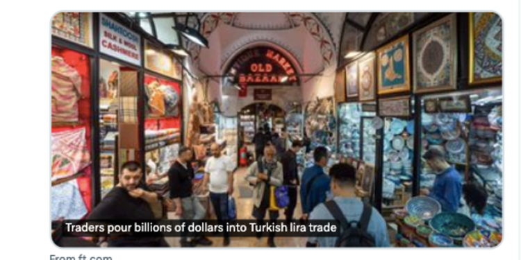 Financial Times: Traderlar, Türk lirasına milyarlarca dolar akıtıyor