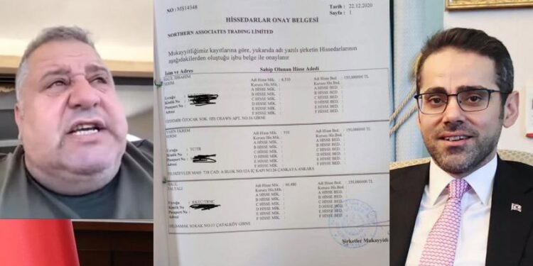 KKTC Büyükelçisi Serim’le uyuşturucu baronu Falyalı ortaklığının belgesi!