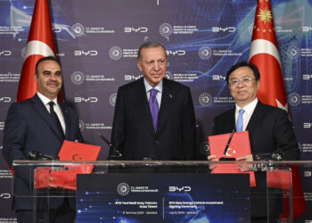 Protokol imzalandı; Çin elektrikli araç devi BYD Türkiye’de üretim tesisi açacak