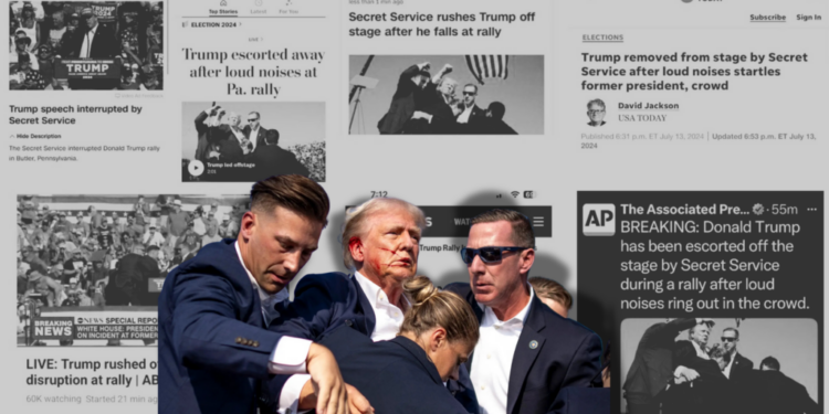 Trump’a suikast haberlerinde Amerikan medyasının tavrı eleştiriliyor: “Düştü”, “Silah sesleri duyulunca kaçtı”