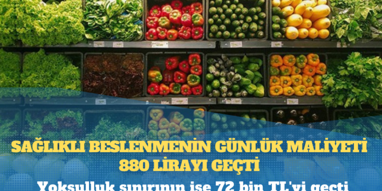 BES-AR: Sağlıklı beslenmenin günlük maliyeti 880 lirayı geçti