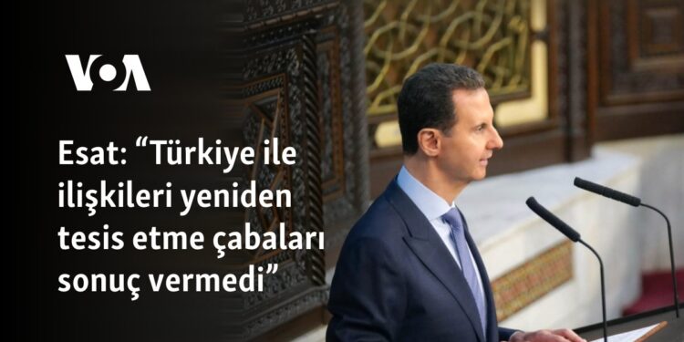 Esat: “Türkiye ile ilişkileri yeniden tesis etme çabaları sonuç vermedi”