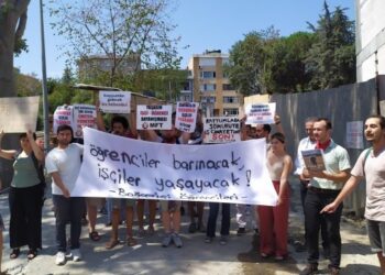 Boğaziçi Üniversitesi’nde iş cinayeti protesto edildi