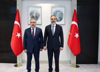 BBP Lideri Mustafa Destici, Dışişleri Bakanı Hakan Fidan'ı Ziyaret Etti