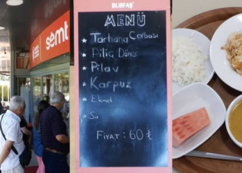 Başka yerde çorba 60, burada 5'i bir arada 60 lira