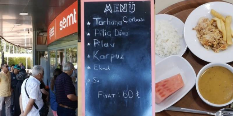 Başka yerde çorba 60, burada 5'i bir arada 60 lira