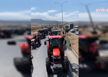 Bir çiftçi eylemi de Kahramanmaraş’ta: Çiftçiler traktörlerle yolu kapattı