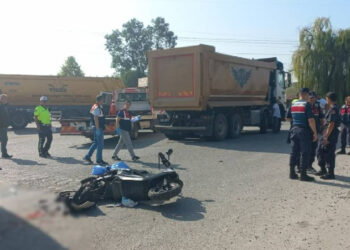 D100 Karayolu'nda Feci Kaza! Hafriyat Kamyonu, Motosiklet Sürücüsünü Ezdi